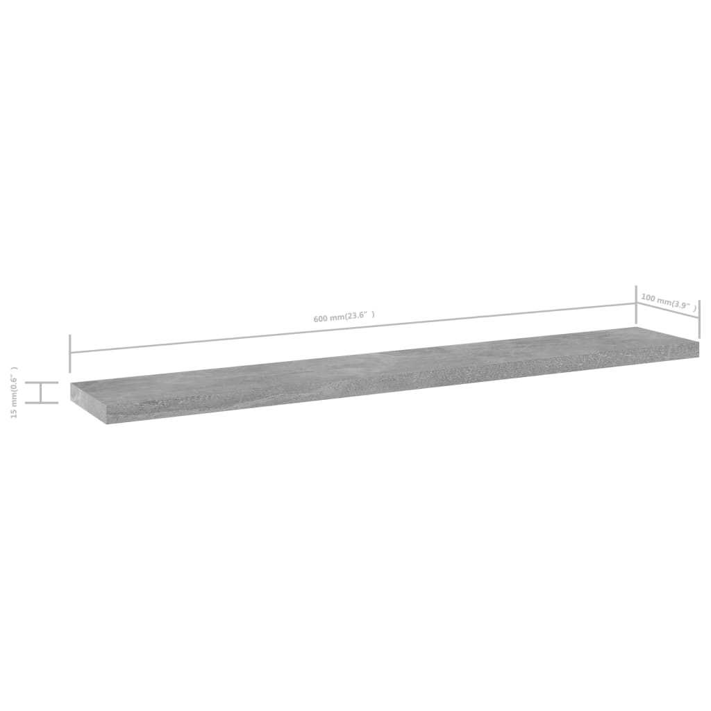 Bookshelf Boards 4 Pcs Engineered Wood