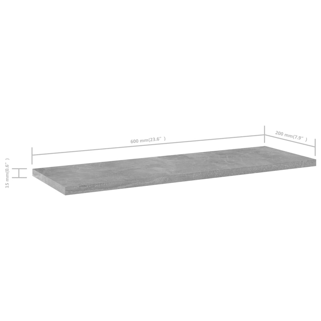 Bookshelf Boards 4 Pcs Engineered Wood