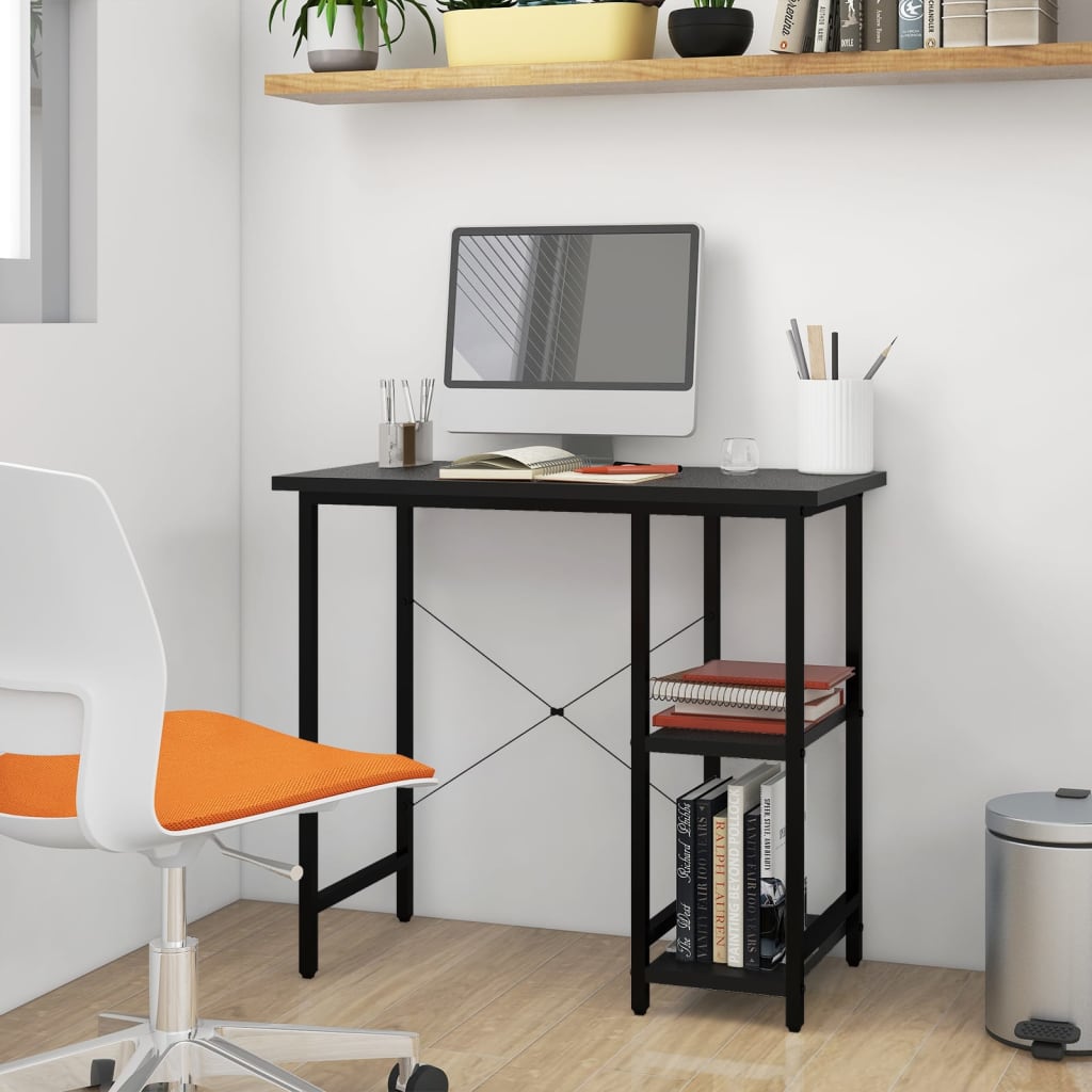 Computer Desk 80X40X72 Cm Mdf And Metal