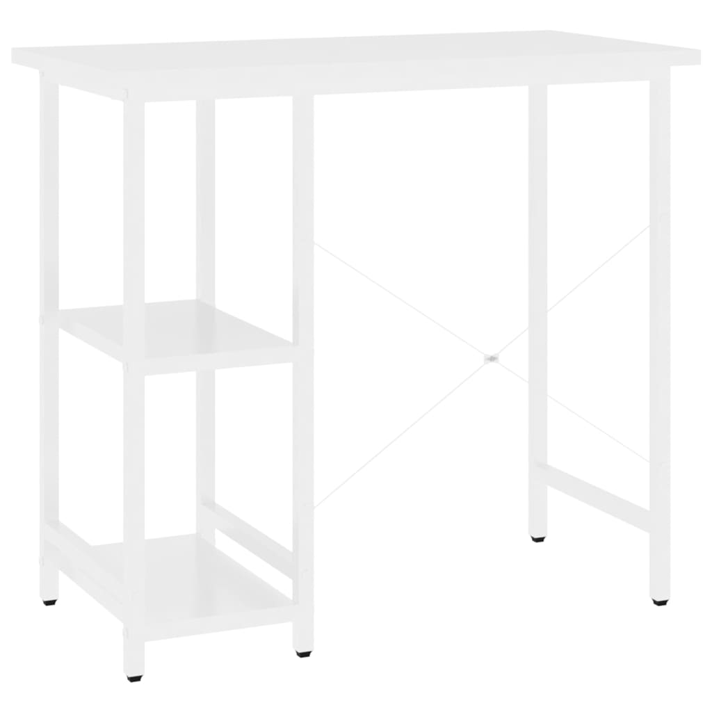 Computer Desk 80X40X72 Cm Mdf And Metal