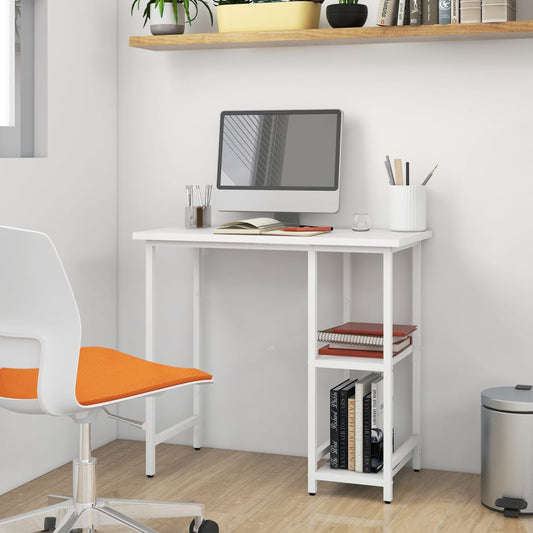 Computer Desk 80X40X72 Cm Mdf And Metal