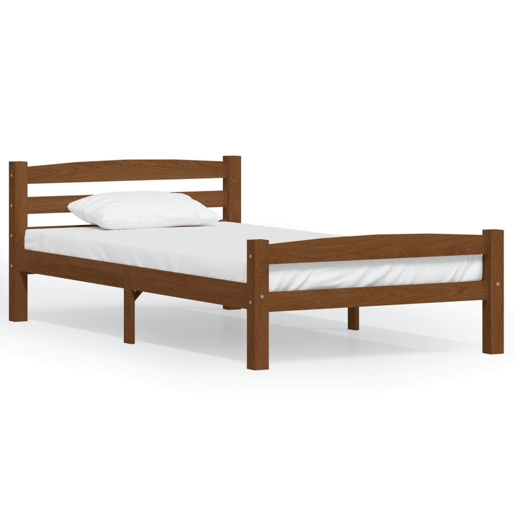 Bed Frame Without Mattress Solid Pinewood