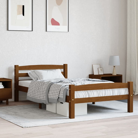 Bed Frame Without Mattress Solid Pinewood