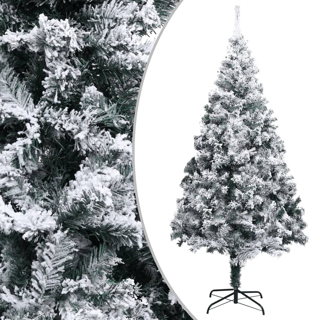 Artificial Christmas Tree With Flocked Snow Green 300 Cm Pvc