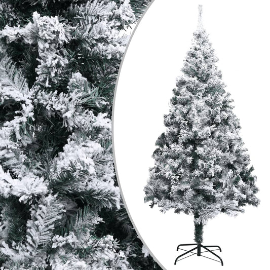 Artificial Christmas Tree With Flocked Snow Green 300 Cm Pvc