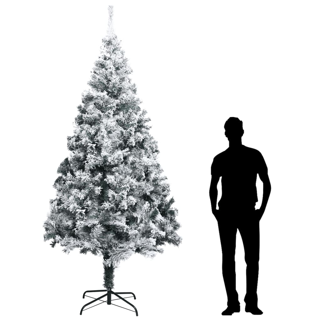 Artificial Christmas Tree With Flocked Snow Green 300 Cm Pvc