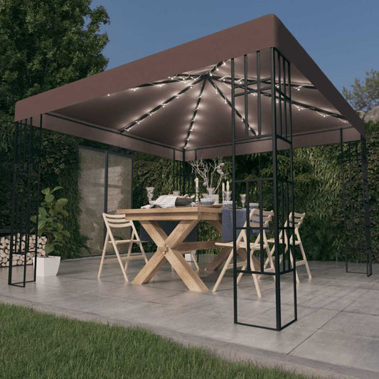 Gazebo With Led String Lights