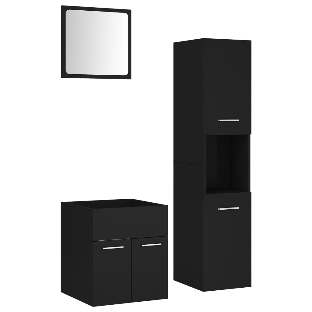 Bathroom Furniture Set Engineered Wood