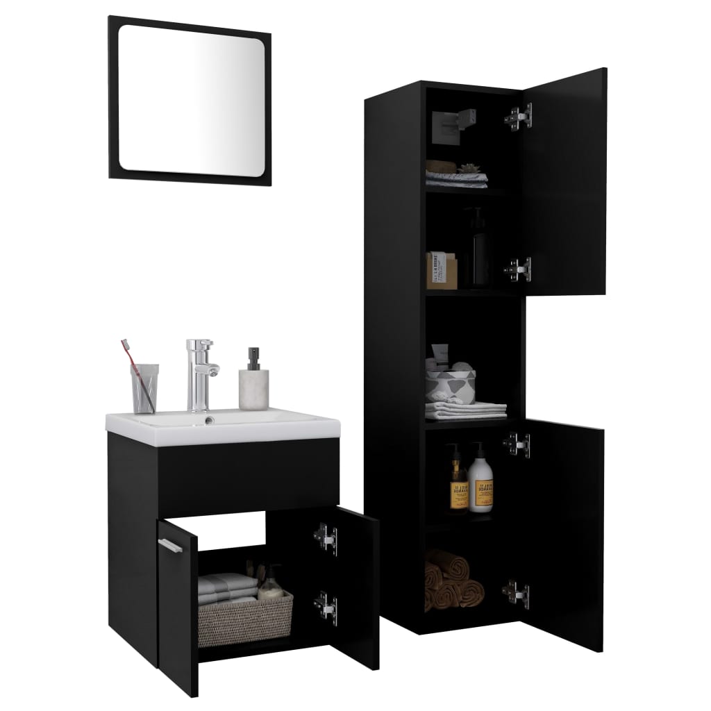 Bathroom Furniture Set Engineered Wood
