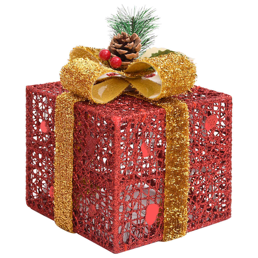 Decorative Christmas Gift Boxes 3 Pcs Outdoor Indoor