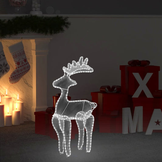 Reindeer Christmas Decoration With Mesh 306 Leds 60X24X89Cm