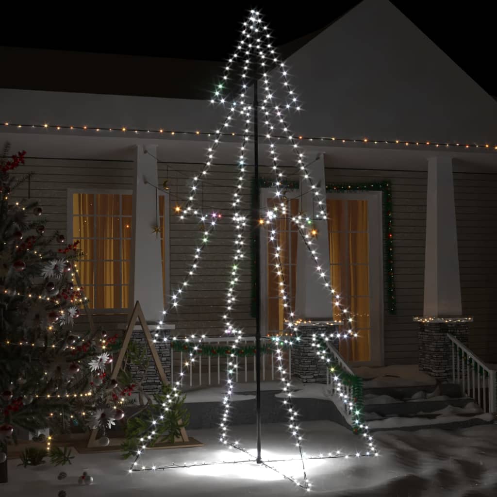 Christmas Cone Tree 200 Leds Indoor And Outdoor 98X150 Cm
