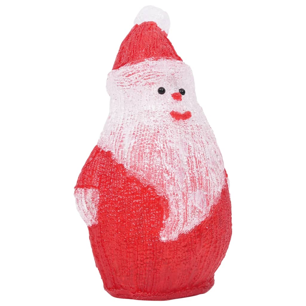 Led Christmas Acrylic Santa Figure Indoor And Outdoor 28Cm