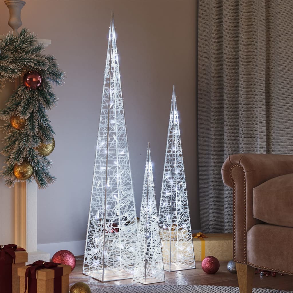 Acrylic Decorative Led Light Cone