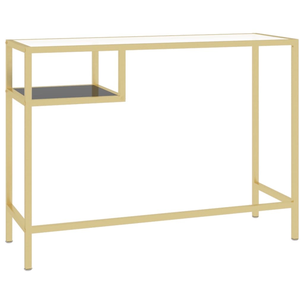 Computer Desk Transparent 100X36X74 Cm Tempered Glass