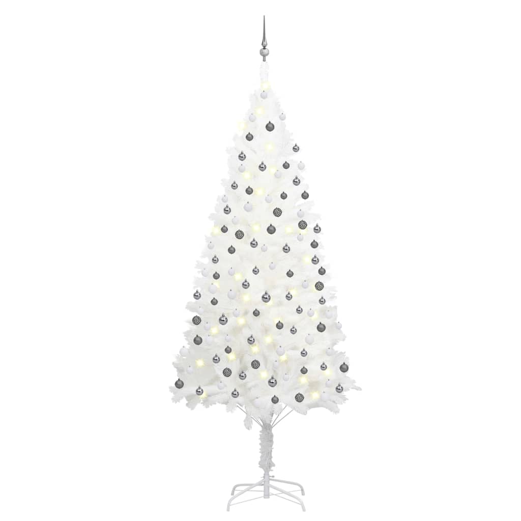 Artificial Pre-Lit Christmas Tree With Ball Set 180 Cm