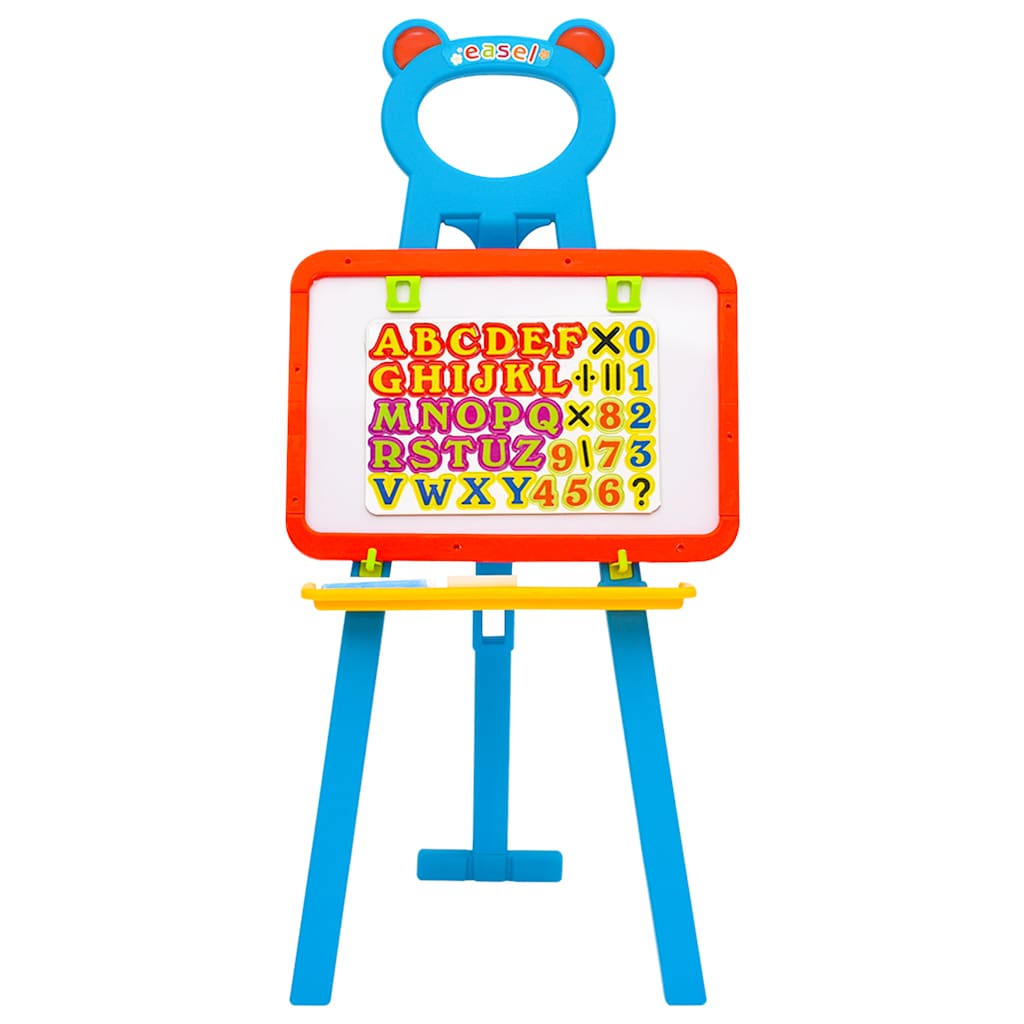 2-1 Children Easel With Chalkboard And Whiteboard