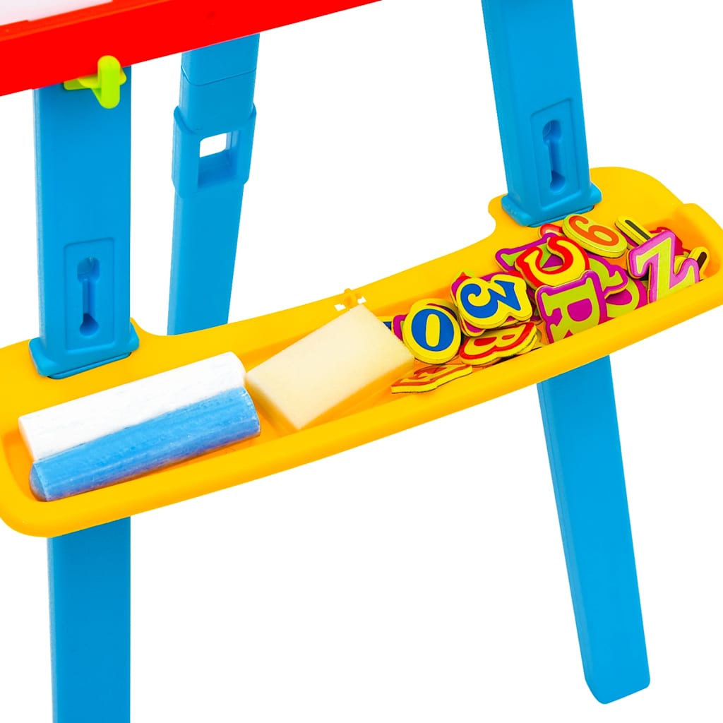 2-1 Children Easel With Chalkboard And Whiteboard
