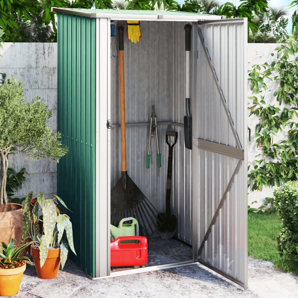 Garden Shed 118.5X97X209.5 Cm Galvanised Steel