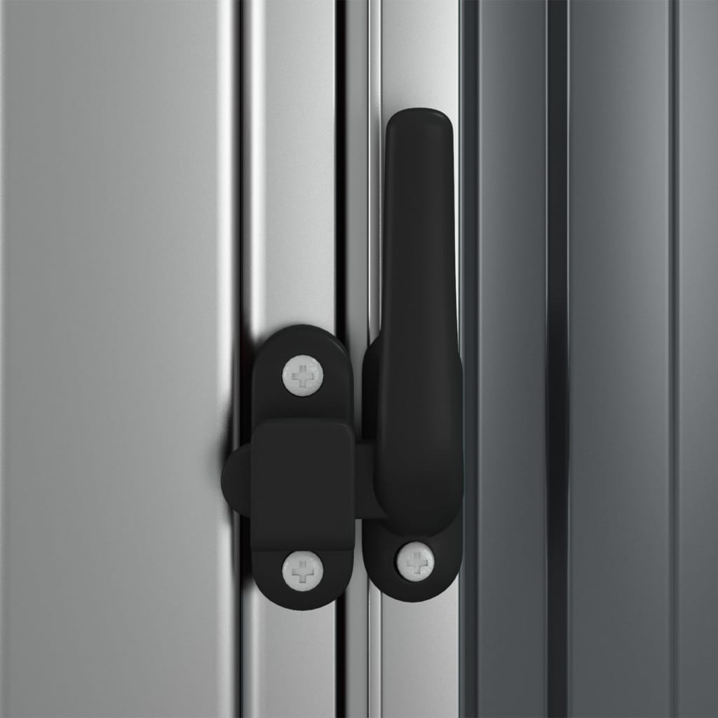 Garden Shed 118.5X97X209.5 Cm Galvanised Steel