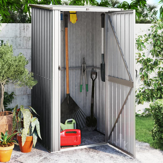 Garden Shed 118.5X97X209.5 Cm Galvanised Steel