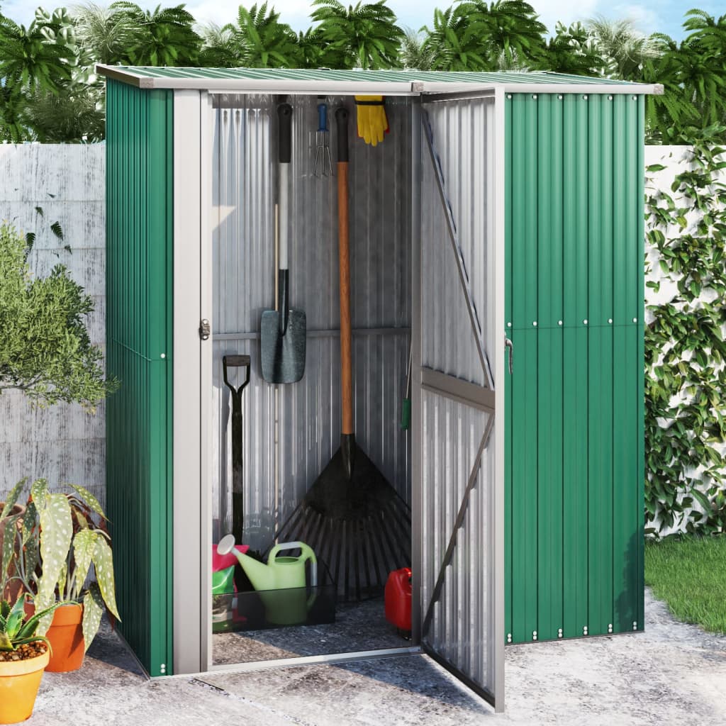 Garden Shed 180.5X97X209.5 Cm Galvanised Steel