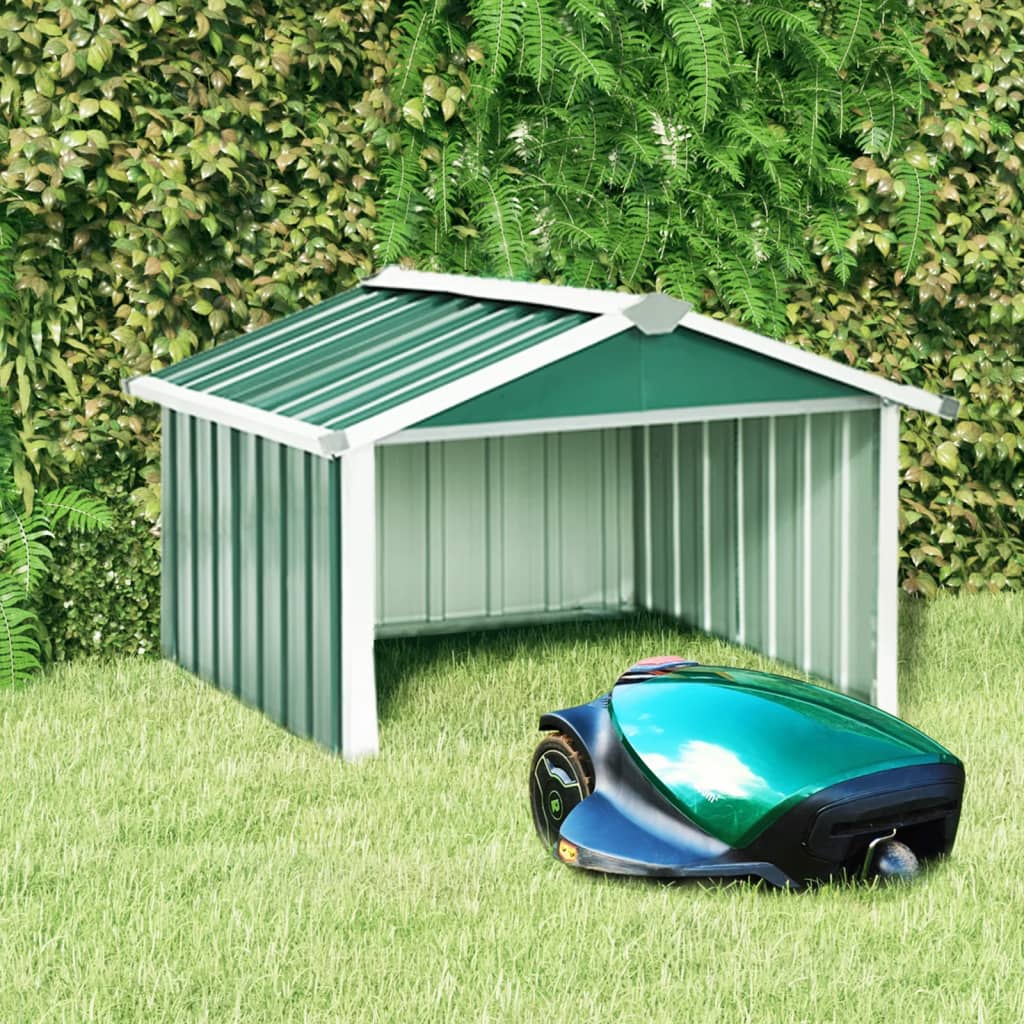 Garden Robot Lawnmower Shed 92X97X63 Cm Galvanised Steel