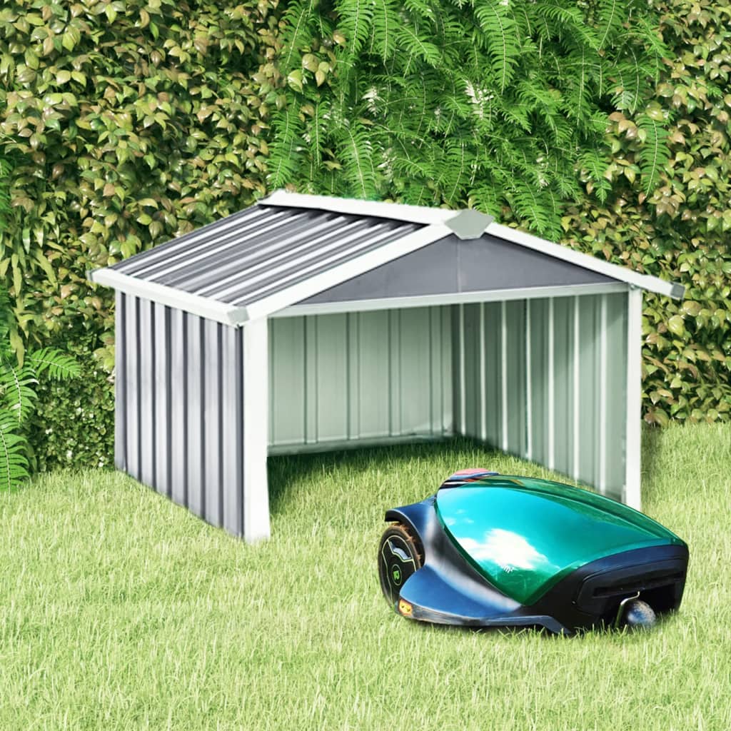 Garden Robot Lawnmower Shed 92X97X63 Cm Galvanised Steel