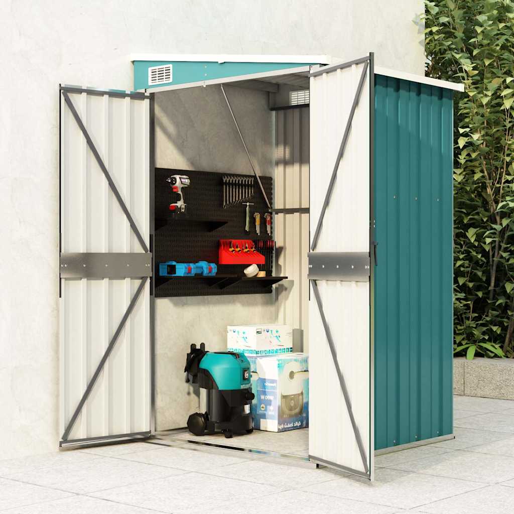 Wall-Mounted Garden Shed Galvanised Steel