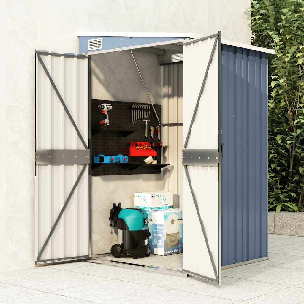 Wall-Mounted Garden Shed Galvanised Steel