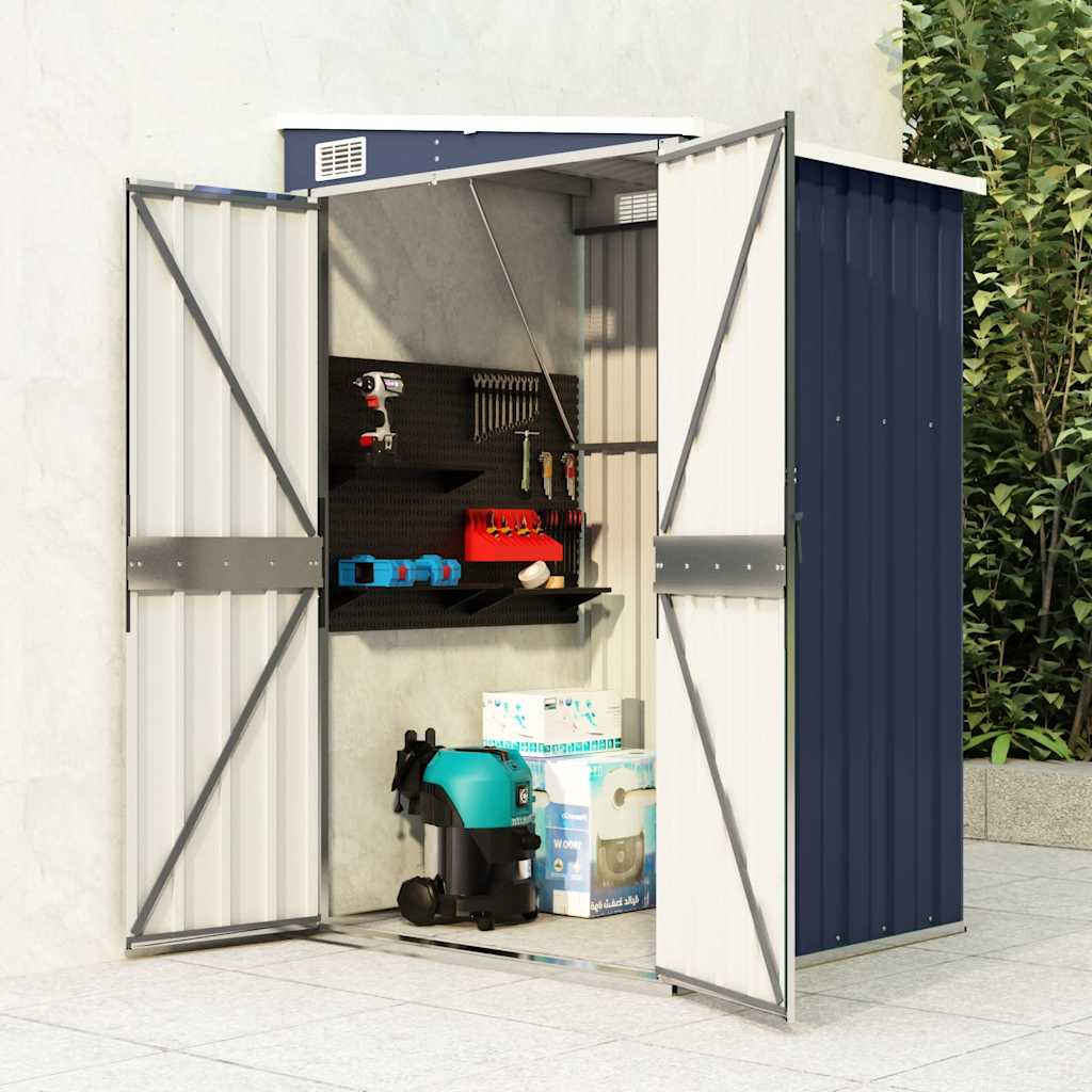 Wall-Mounted Garden Shed Galvanised Steel