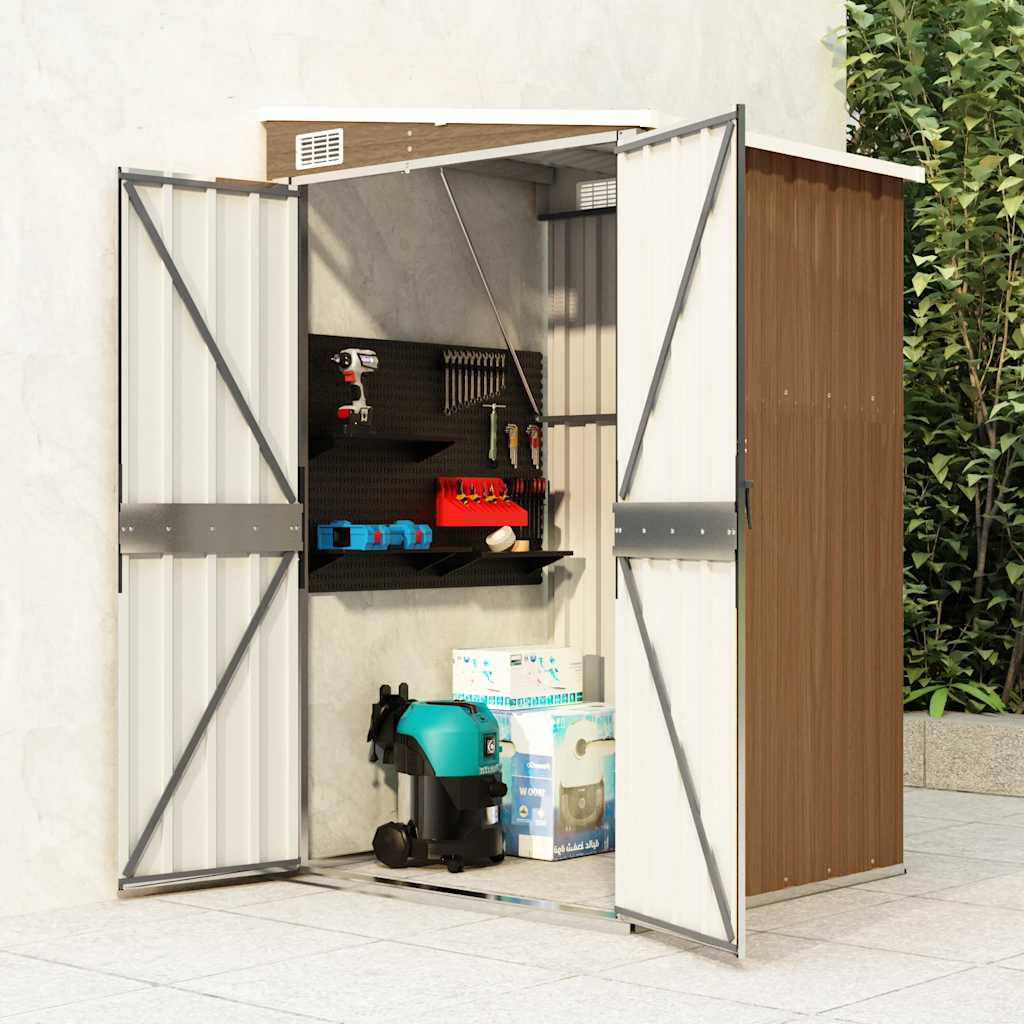 Wall-Mounted Garden Shed Galvanised Steel