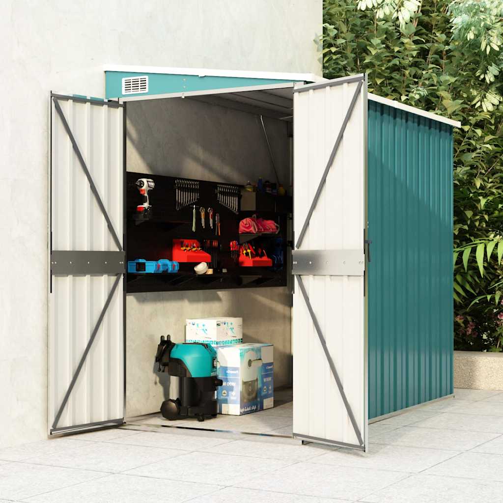 Wall-Mounted Garden Shed Galvanised Steel