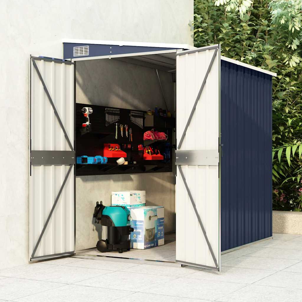 Wall-Mounted Garden Shed Galvanised Steel