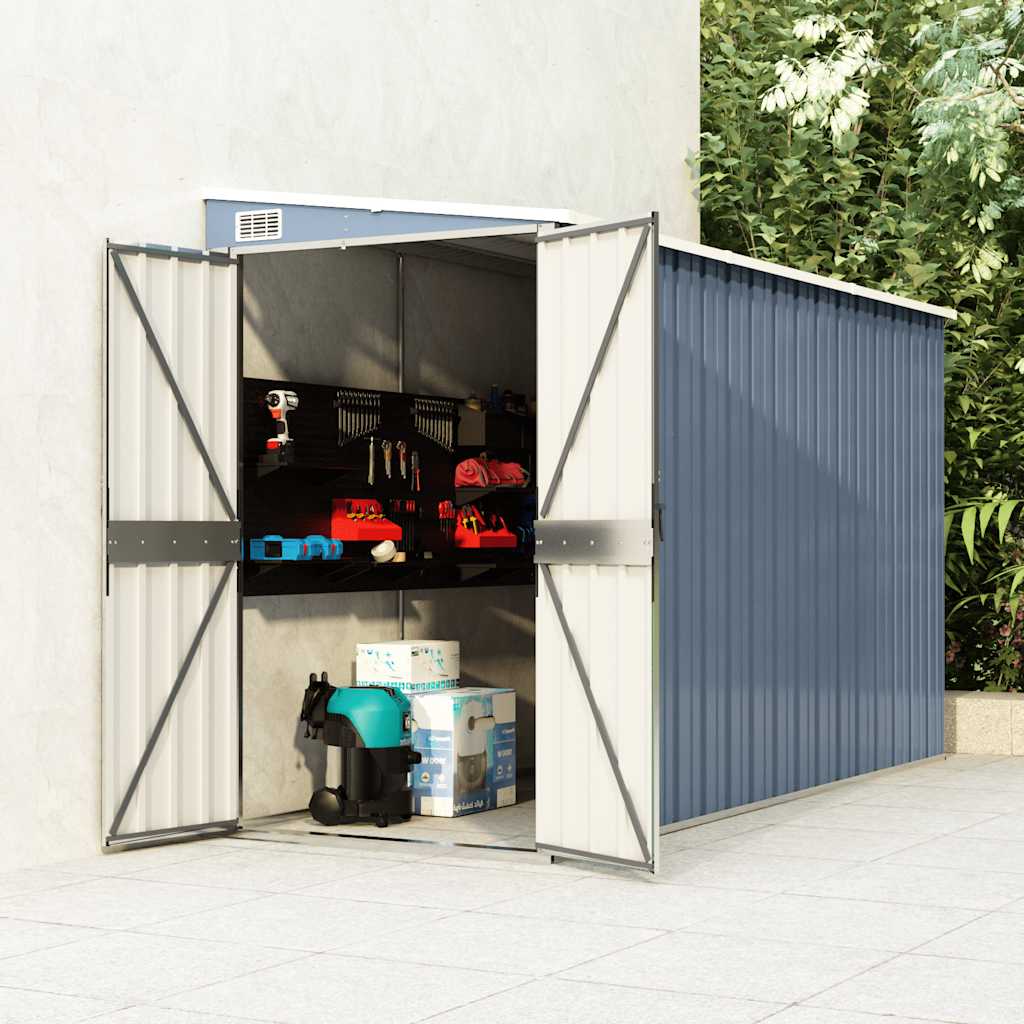 Wall-Mounted Garden Shed Galvanised Steel