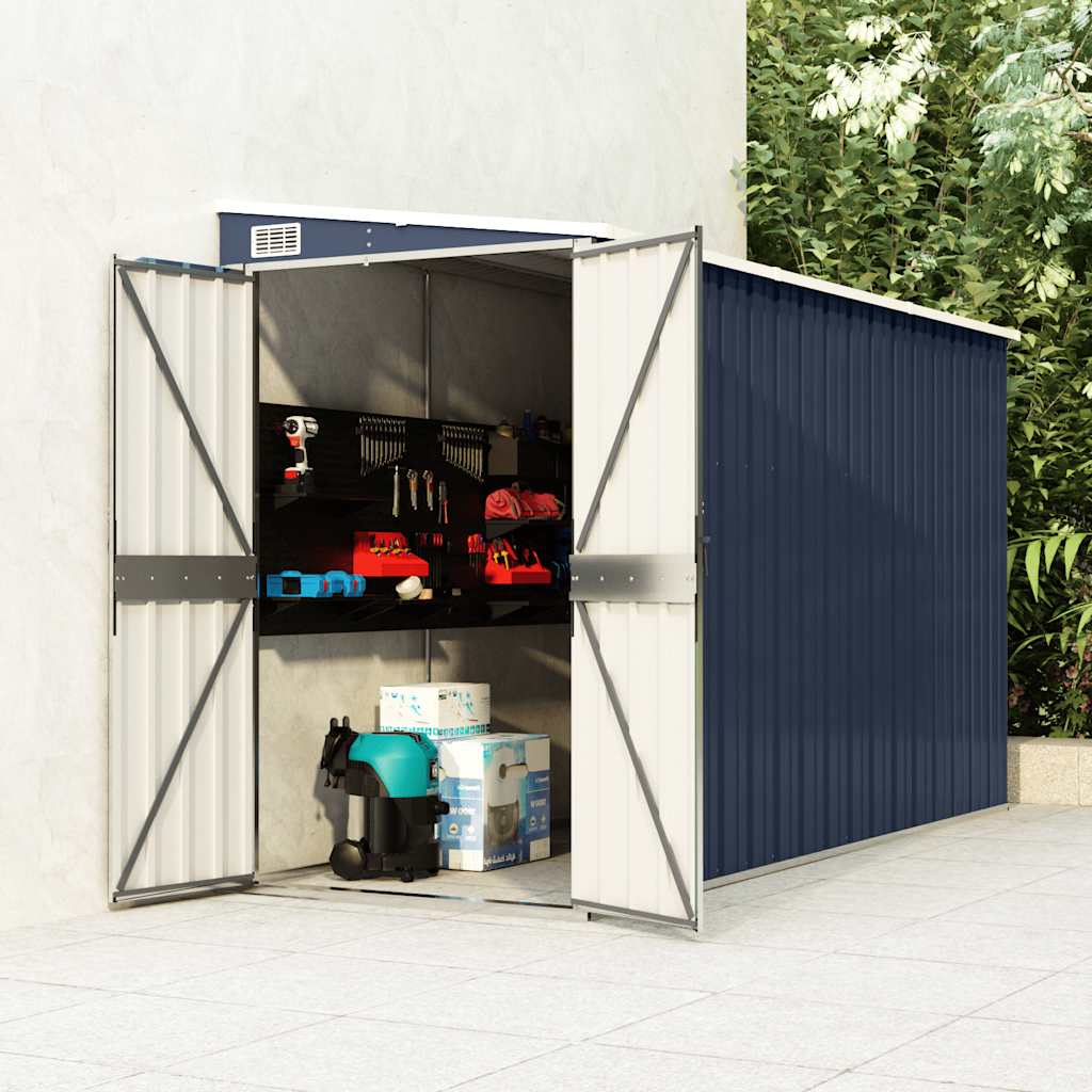 Wall-Mounted Garden Shed Galvanised Steel