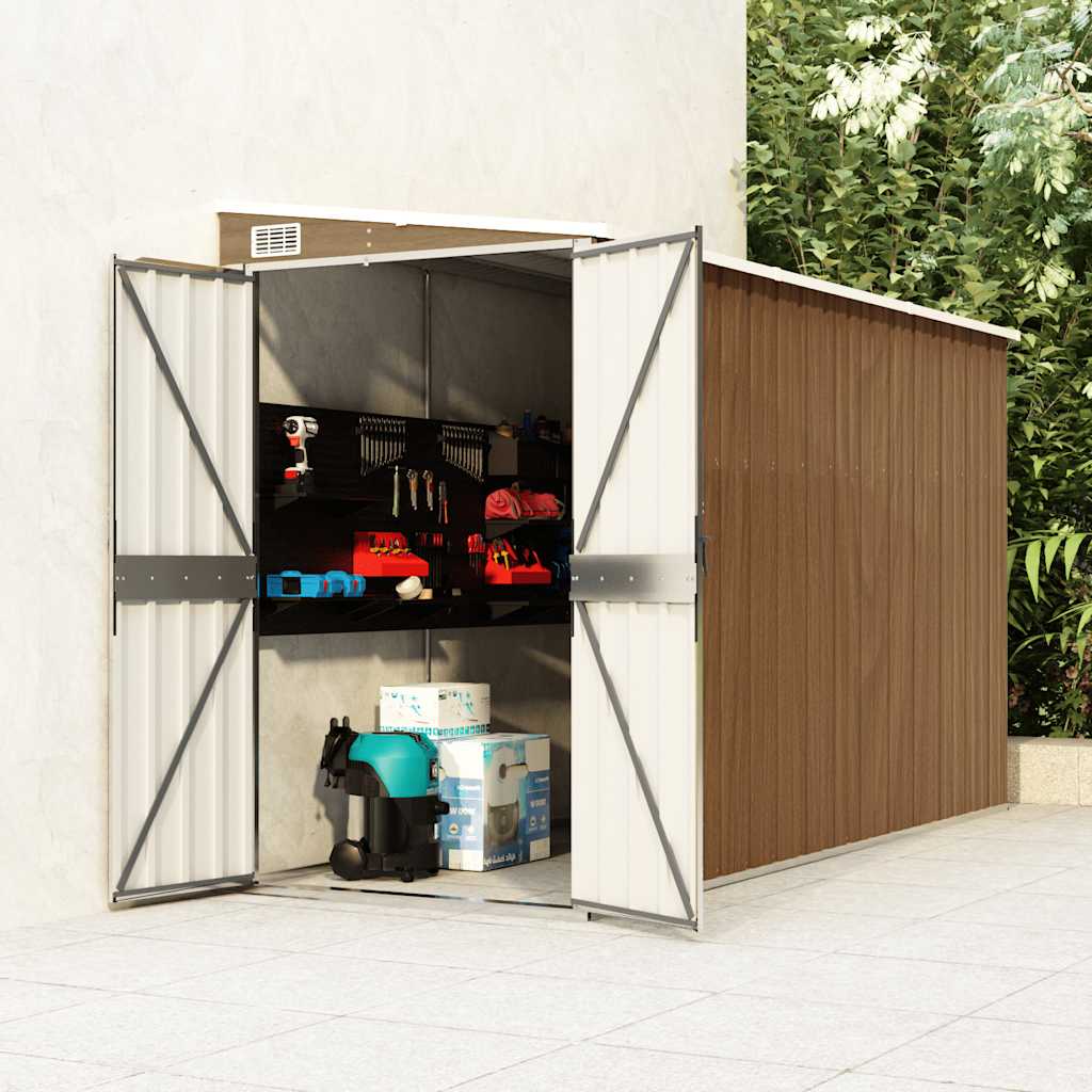 Wall-Mounted Garden Shed Galvanised Steel
