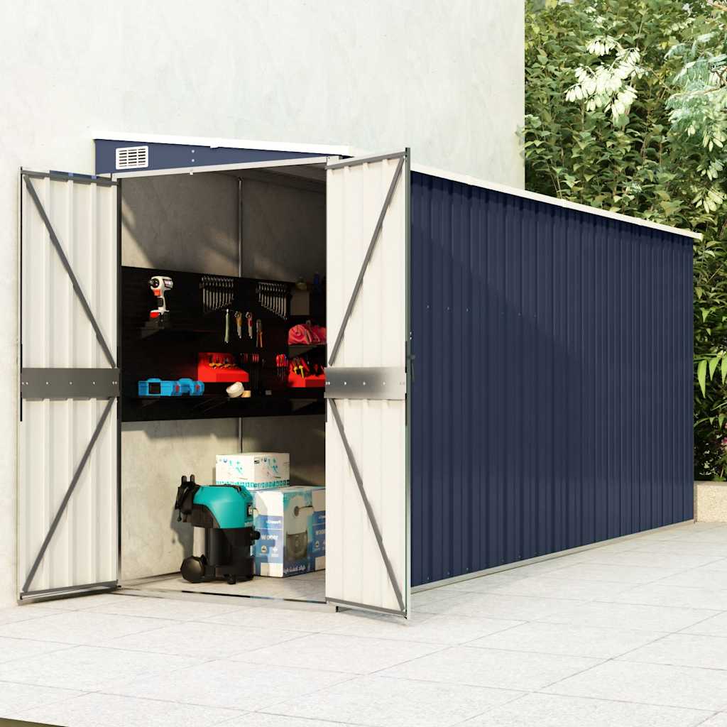 Wall-Mounted Garden Shed Galvanised Steel