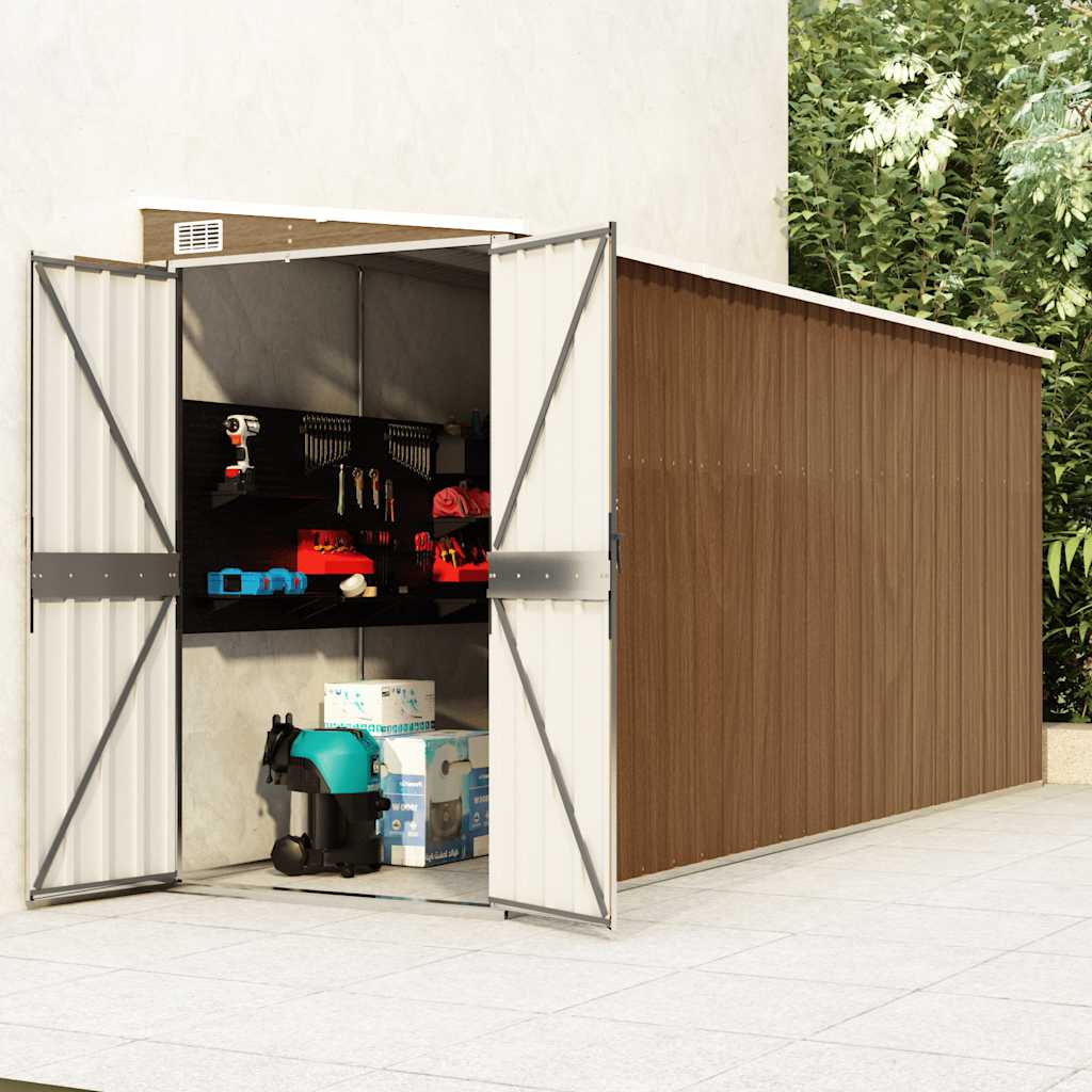 Wall-Mounted Garden Shed Galvanised Steel