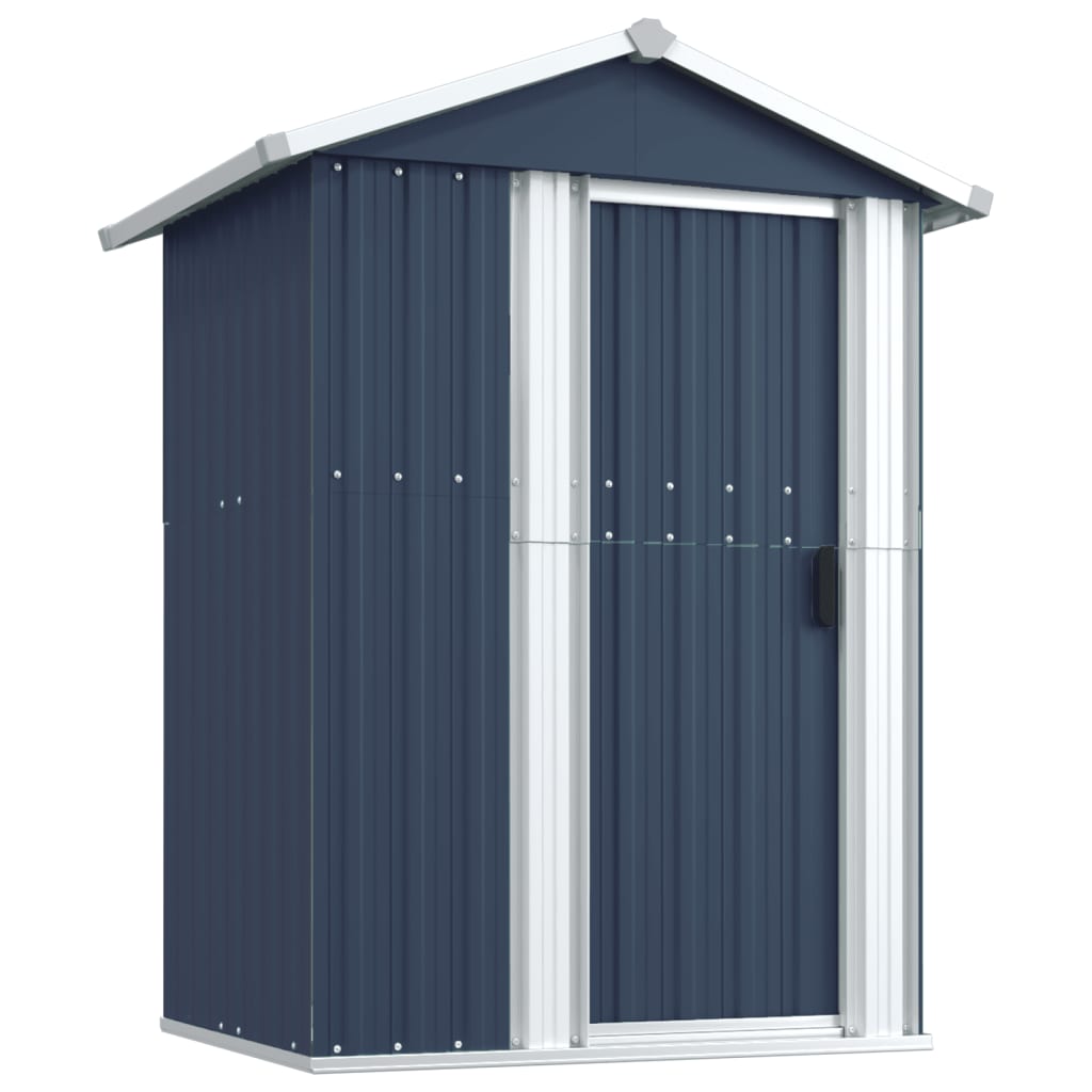 Garden Shed 126X97.5X177 Cm Galvanised Steel