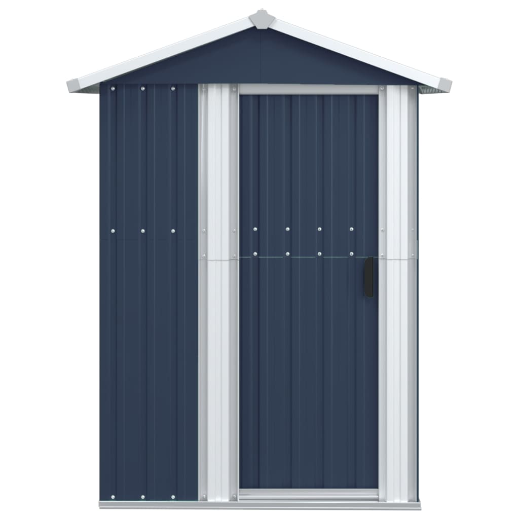 Garden Shed 126X97.5X177 Cm Galvanised Steel