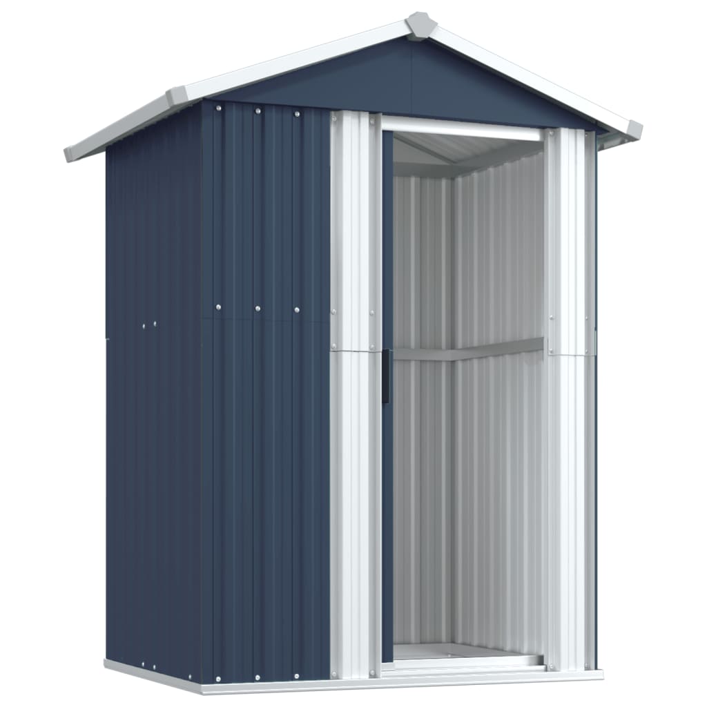 Garden Shed 126X97.5X177 Cm Galvanised Steel