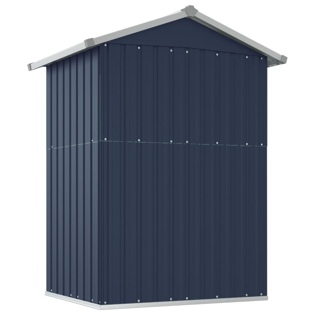Garden Shed 126X97.5X177 Cm Galvanised Steel