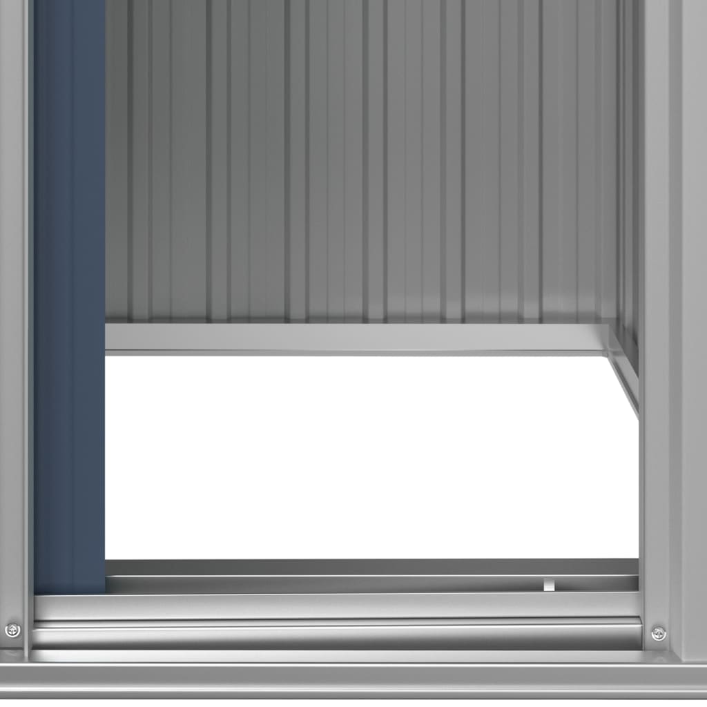 Garden Shed 126X97.5X177 Cm Galvanised Steel