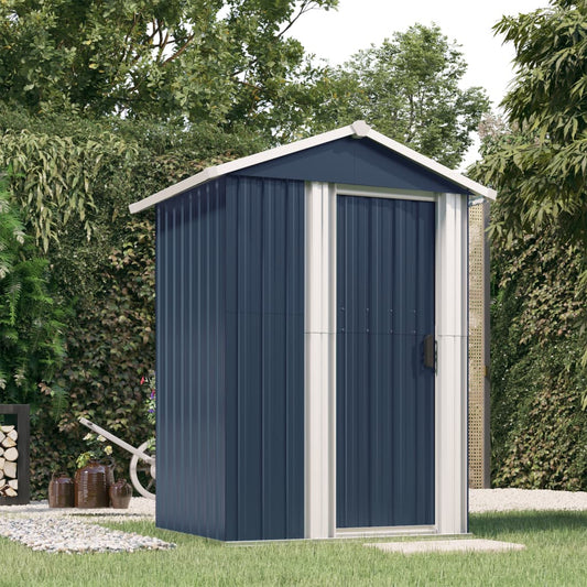 Garden Shed 126X97.5X177 Cm Galvanised Steel
