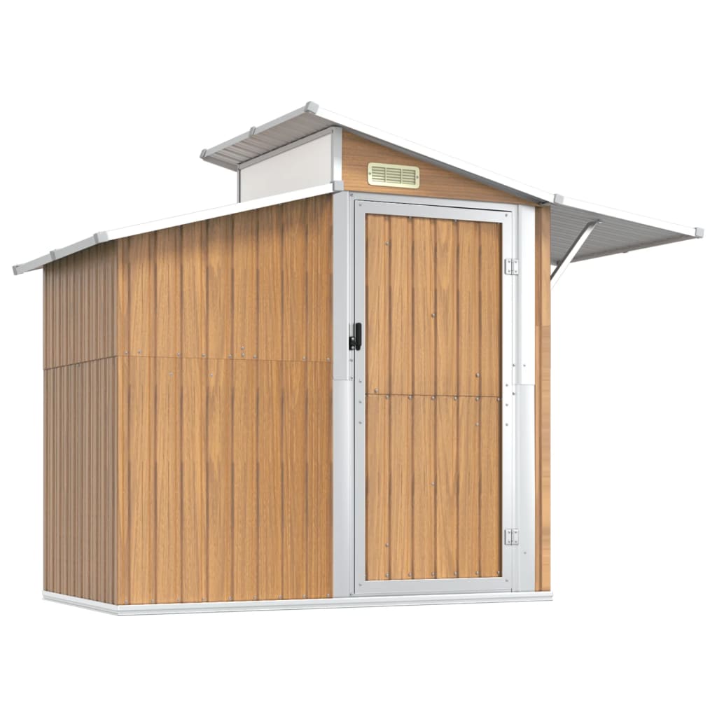 Garden Shed 270X130X208.5 Cm Galvanised Steel