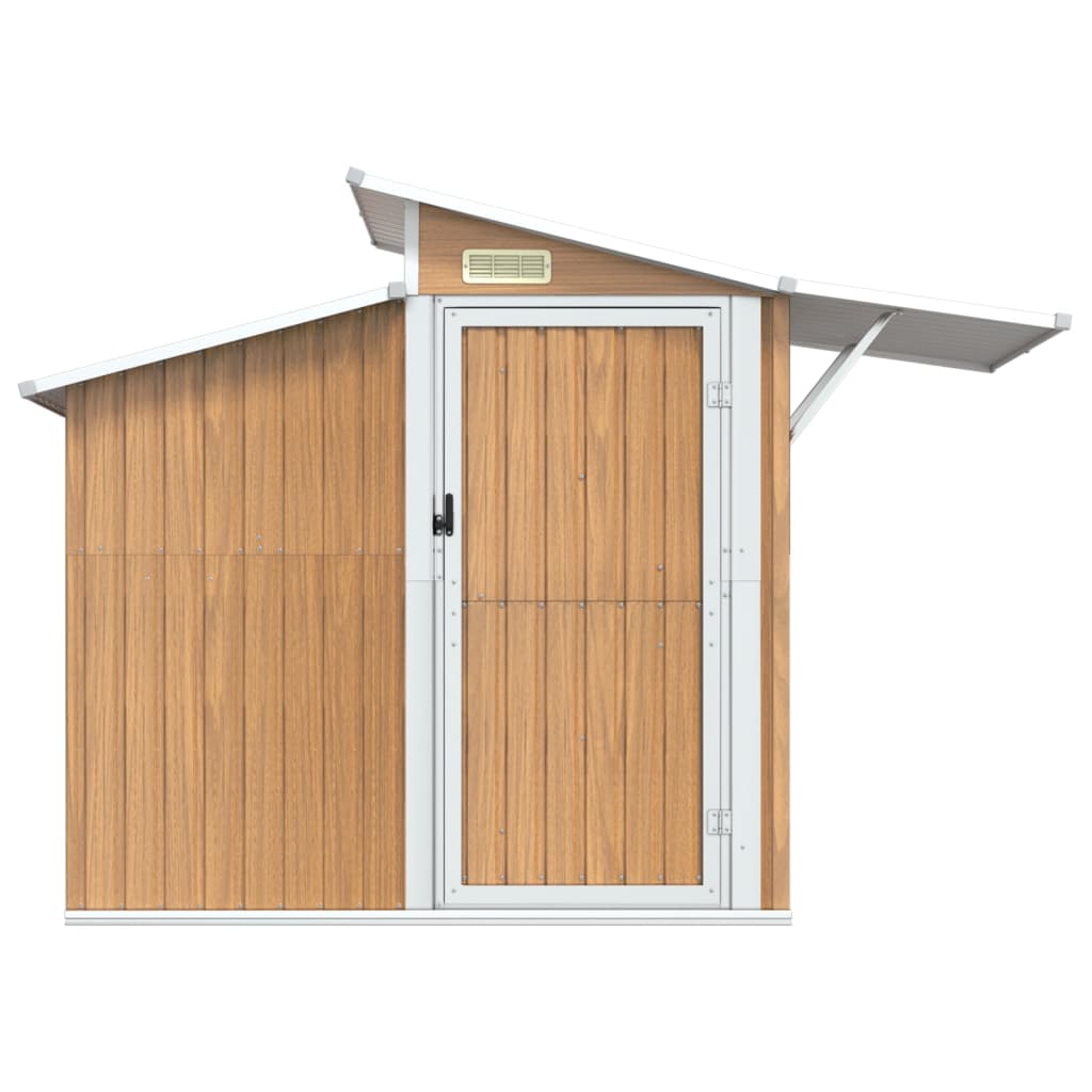 Garden Shed 270X130X208.5 Cm Galvanised Steel