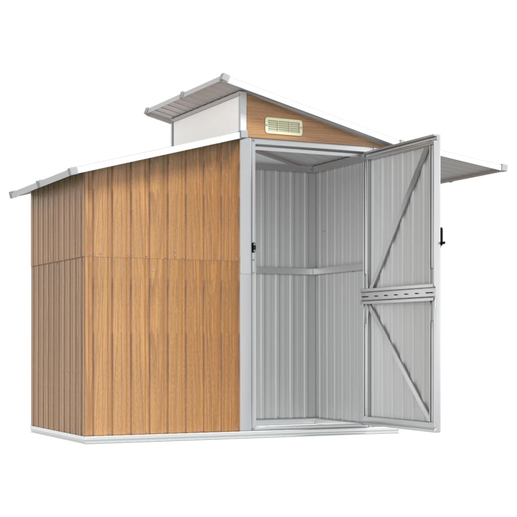 Garden Shed 270X130X208.5 Cm Galvanised Steel
