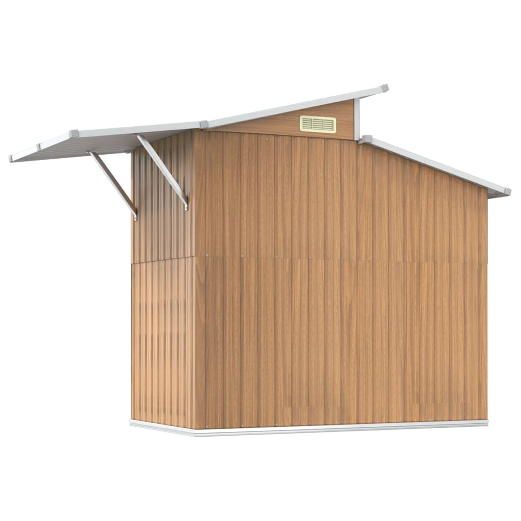 Garden Shed 270X130X208.5 Cm Galvanised Steel