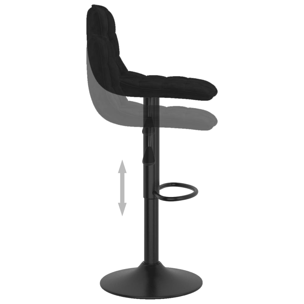Bar Stools 2 Pcs Velvet